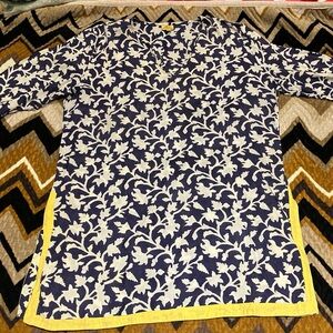 Roberta Roller Rabbit Navy and Cream Floral Shirt